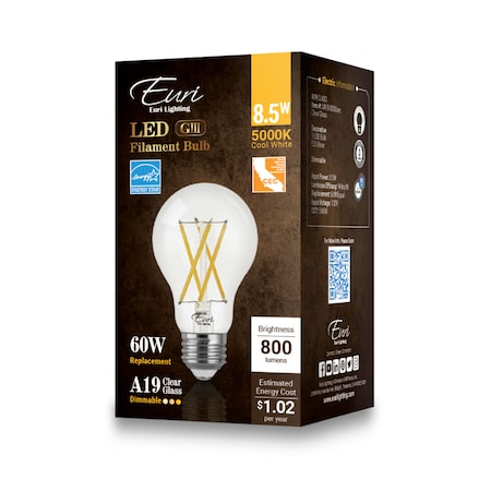 Euri Lighting LED A19 60W Dim CEC VA19-3050cec